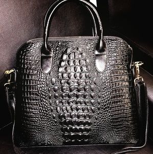 Beautiful Black Genuine Italian Leather Handbag